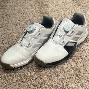 Adidas White and Black Athletic Shoes with BOA Closure